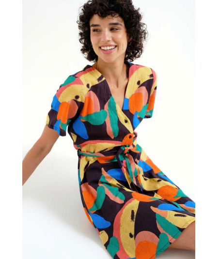 vestido-corto-con-estampado-compania-fantastica