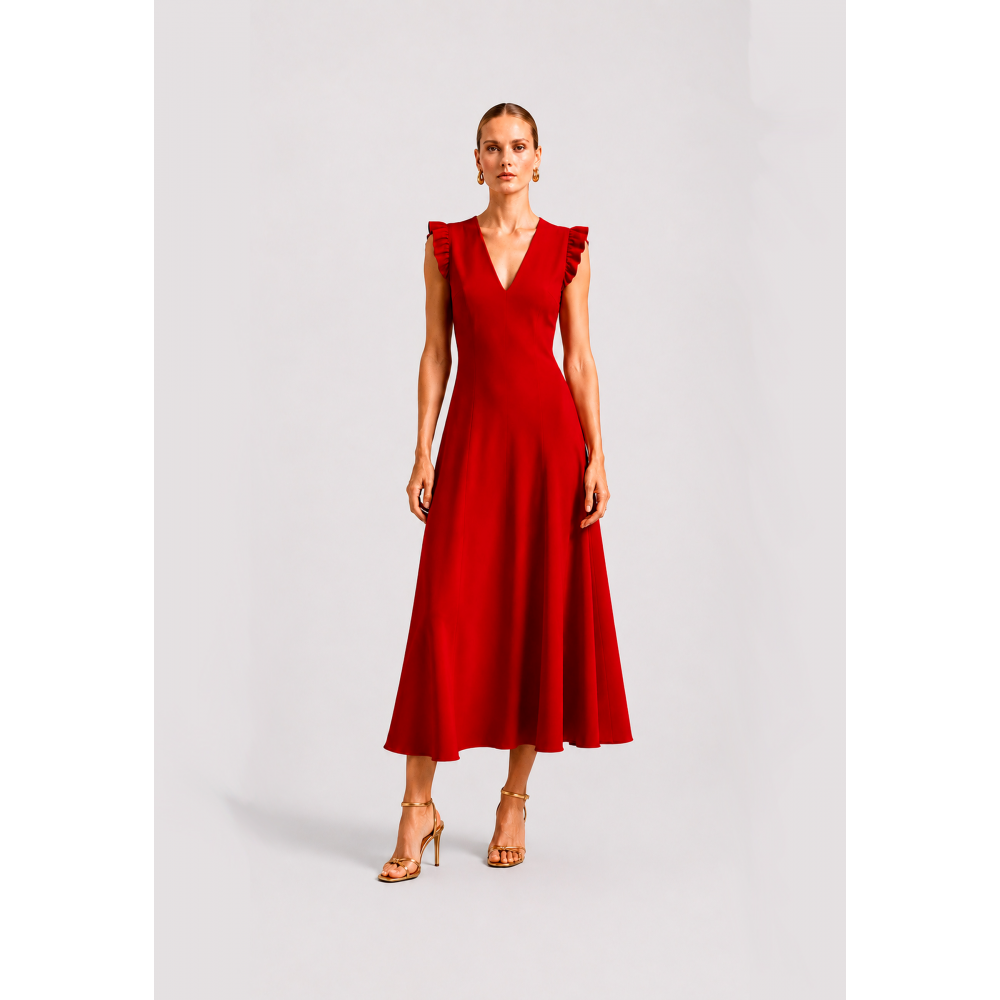 vestido-pliegue-liso-merletti