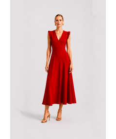 vestido-pliegue-liso-merletti