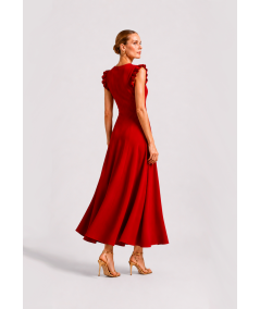 vestido-pliegue-liso-merletti
