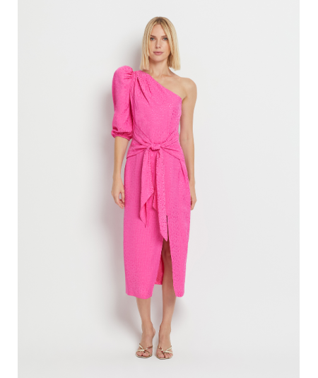 vestido-jacquard-un-hombro-con-nudo-laura-bernal