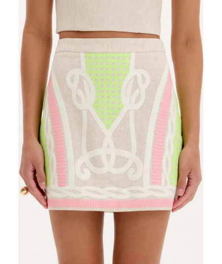 falda-corta-de-lino-estampada-lan