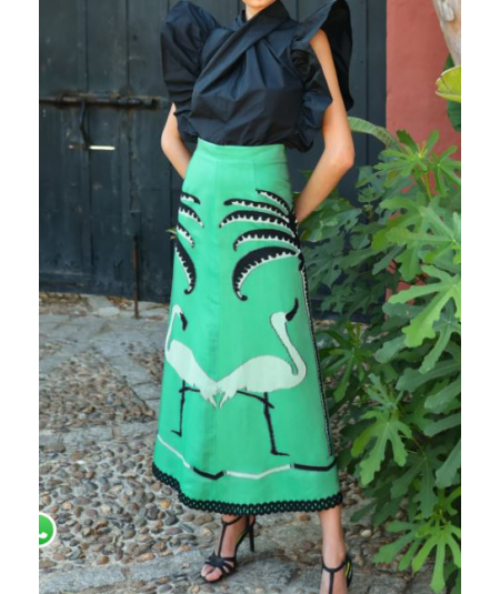 falda-midi-evase-palmera-panambi