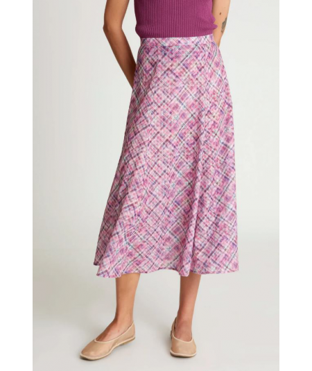 falda-midi-cuadros-rosa-wild-pony