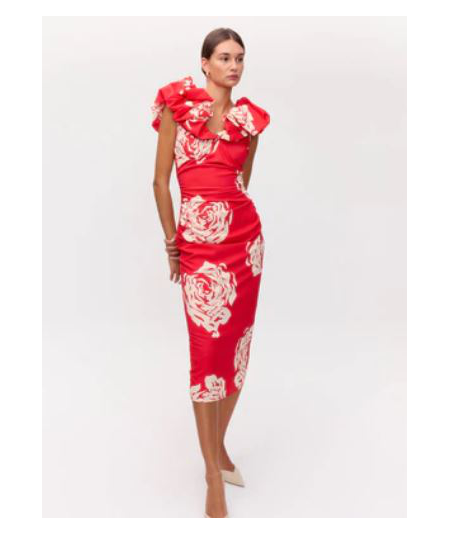 vestido-con-volante-escote-big-roses-mioh